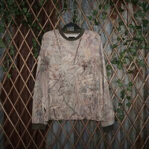 XL -Vintage Y2K kings 90s embroider realtree camo LS t-shirt